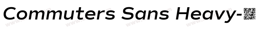 Commuters Sans Heavy字体转换